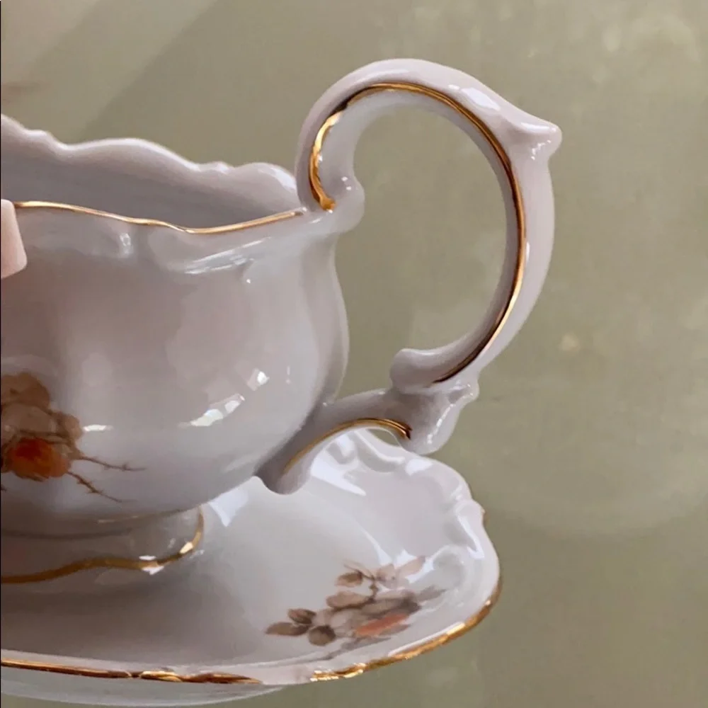 Antique Creamer Norway Rose by Mitterteich